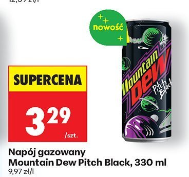 Napój gazowany Mountain Dew Pitch Black promocja w Biedronka