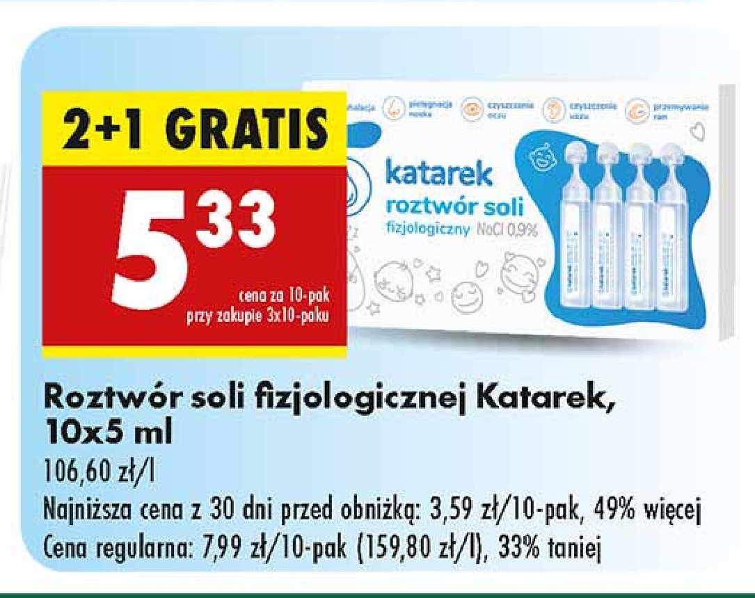 S贸l fizjologiczna Katarek promocja
