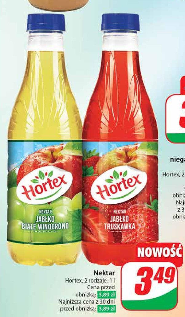 Nektar jabłko-truskawka Hortex promocja