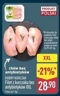 Filet z kurczaka bez antybiotyków promocja w Aldi
