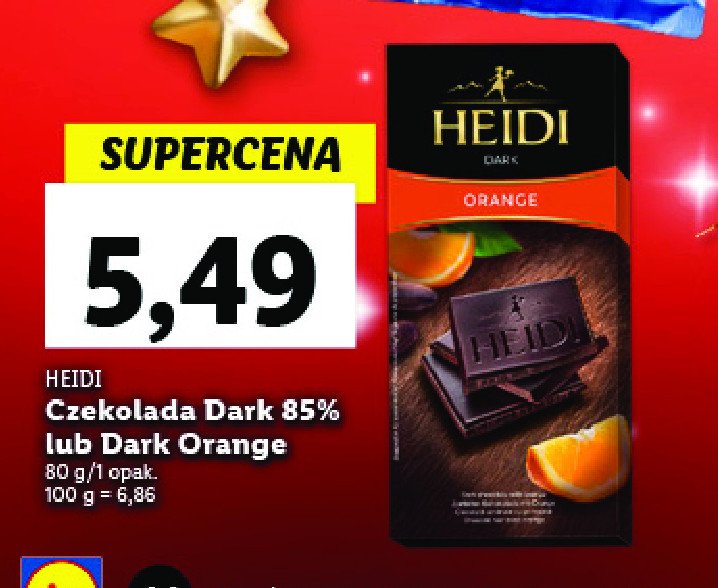 Czekolada dark extreme 85 % Heidi promocja