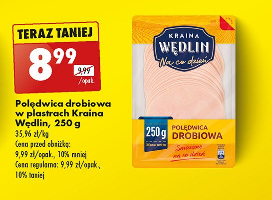 Polędwica drobiowa KRAINA WĘDLIN NA CO DZIEŃ promocja w Biedronka