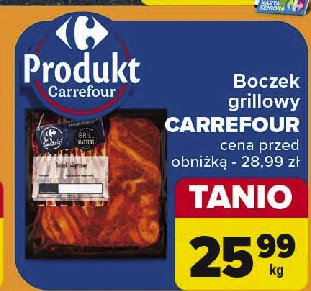Boczek wieprzowy na grill Carrefour targ świeżości promocja