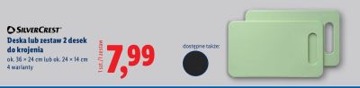 Deska lub zestaw 2 desek do krojenia Silvercrest promocja w Lidl