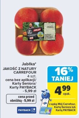 Jabłka 4 szt. Carrefour promocja w Carrefour Market