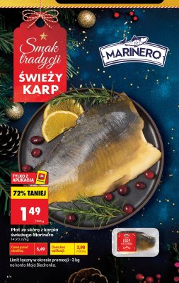 Płat ze skórą z karpia świeżego  promocja w Biedronka