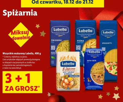 Makaron Lubella 5-Jajeczna, 400 g promocja w Lidl