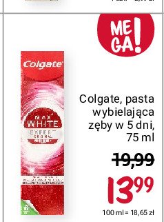Pasta do zębów expert white coolmint Colgate max white promocja