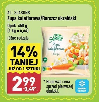 Zupa kalafiorowa All seasons promocja