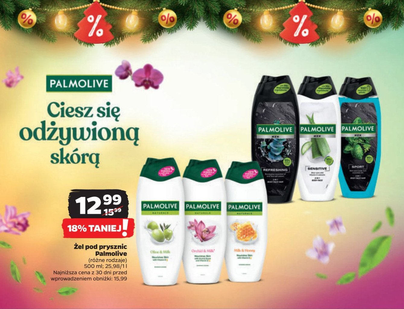 Żel pod prysznic sensitive Palmolive promocja w Netto