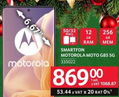 Smartfon Motorola Moto G85 5G 50/32 MPX, 12 GB RAM, 256 GB MEM promocja w Selgros