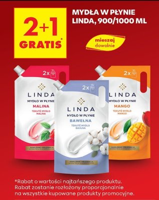 Mydło w płynie LINDA Mango 900ml promocja w Biedronka