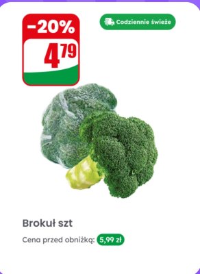 Brokuł 1 szt. promocja w Dino