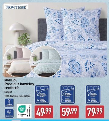 Komplet pościeli z bawełną 200 x 220 cm + 2 x 70 x 80 cm Novitesse promocja