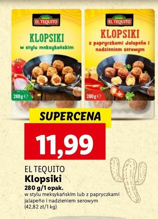 Klopsiki z papryczkami jalapeno i nadzieniem serowym El tequito promocja