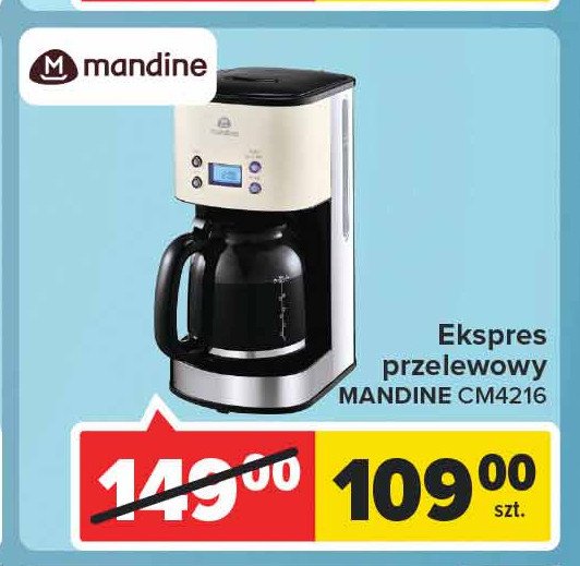 Ekspres przelewowy cm4216 Mandine promocja