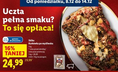 Karkówka po myśliwsku promocja w Lidl