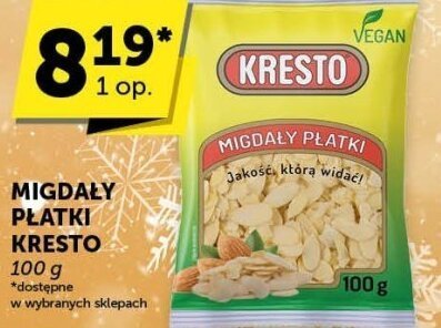 Migdały płatki Kresto promocja w Euro Sklep