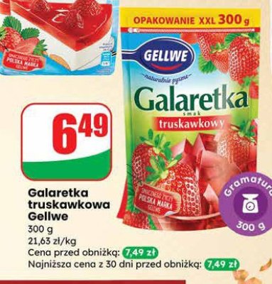 Galaretka truskawkowa Gellwe promocja w Dino