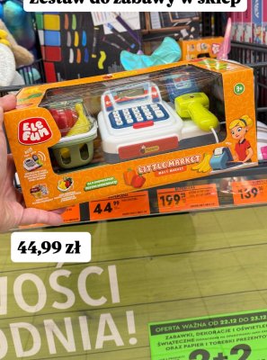 Zestaw do zabawy w sklep Little Market promocja w Biedronka