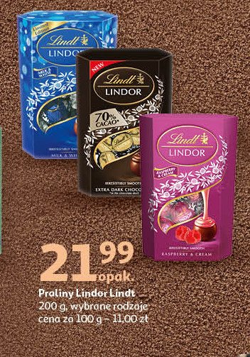 Bombonierka raspberry & cream Lindt lindor promocja