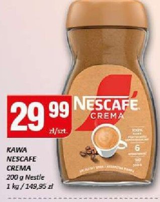 Kawa Nescafé Crema rozpuszczalna 200g promocja w Chorten
