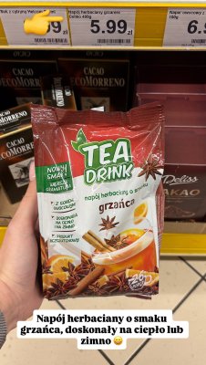 Napój herbaciany grzaniec  promocja w Dino