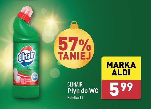 Płyn do wc fresh Clinair promocja w Aldi