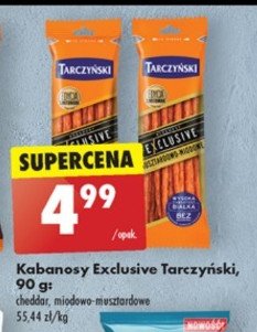 Kabanosy cheddar Tarczyński kabanos exclusive promocja