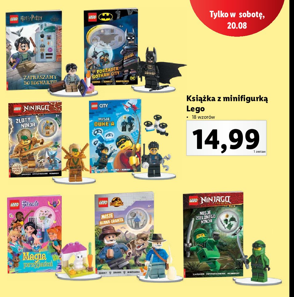 Książka z figurką Lego city promocja