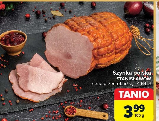 Szynka polska Stanisławów promocja w Carrefour