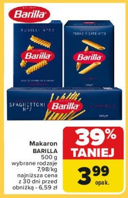 Makaron spaghettoni nr7 Barilla promocja