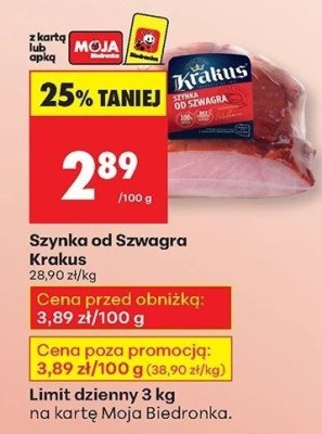 Szynka od Szwagra  promocja w Biedronka