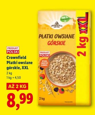 Płatki owsiane górskie, XXL promocja w Lidl
