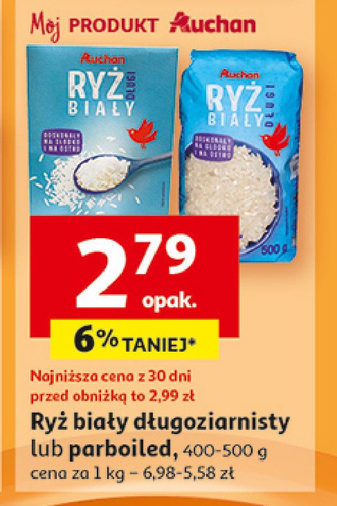 Ryż parboiled Auchan promocja