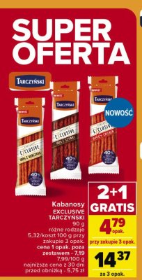 Kabanosy spicy chicken Tarczyński exclusive promocja