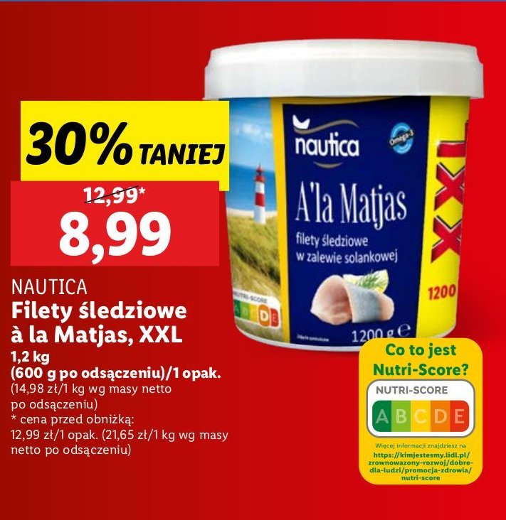 Filety śledziowe a la matjas Nautica schwartz promocja w Lidl