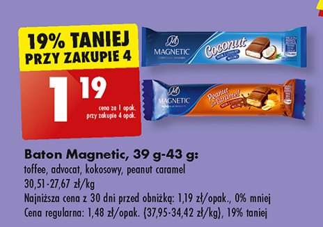 Baton toffi Magnetic promocja