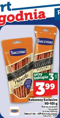 Kabanosy Exclusive Tarczyński promocja w TOPAZ