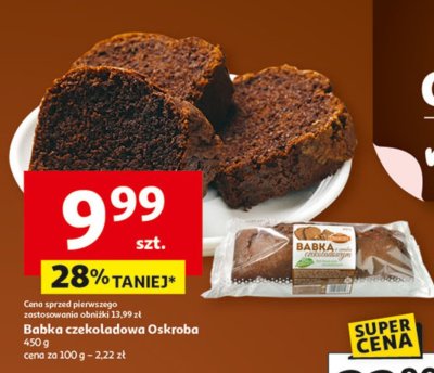 Babka czekoladowa Oskroba promocja w Auchan