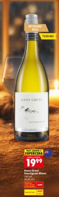 Wino Hans Greyl Sauvignon Blanc Marlborough promocja w Biedronka