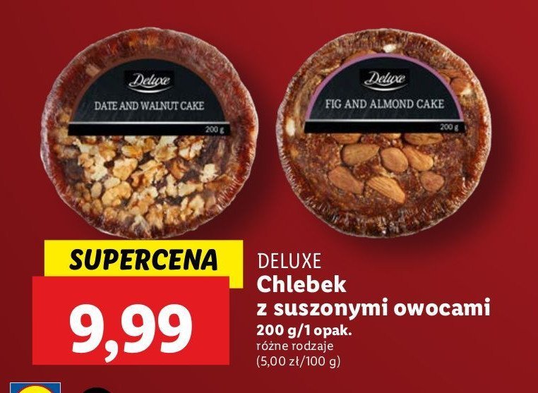 Chlebek z figami i migdałami Deluxe promocja