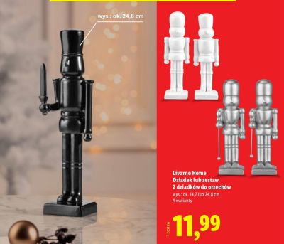 Dziadek lub zestaw 2 dziadków do orzechów promocja w Lidl