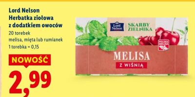 Herbatka ziołowa z dodatkiem owoców promocja w Lidl