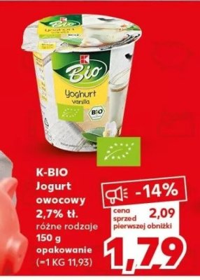Jogurt waniliowy K-classic bio promocja