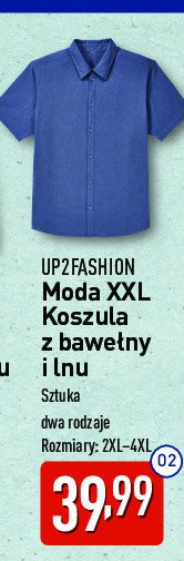 Koszula męska polo 2xl-4xl Up2fashion promocja w Aldi
