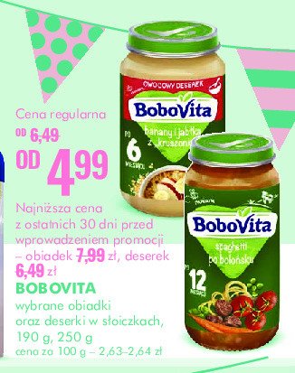 Banan i jabłka z kruszonką Bobovita promocja