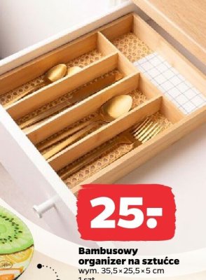 Bambusowy organizer na sztućce Netto promocja w Netto