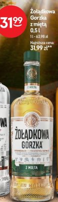 Wódka Żołądkowa Gorzka z miętą 0,5l promocja w Żabka