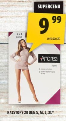 Rajstopy 20 DEN S, M, L, XL Andrea promocja w Arhelan